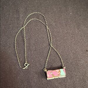 Native American Cotton Candy Pendant Necklace